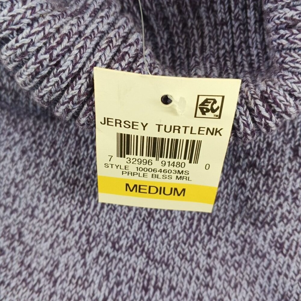 NWT KAREN SCOTT Fall Cozy Turtleneck Sweater MEDIUM(8-10)Lavender 100% Cotton - Picture 14 of 15